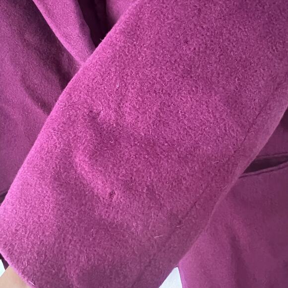 Vtg LL Bean Women's Size 18R Wool  Cashmere PURPLE Lined Blazer Jacket Old Money - Picture 6 of 7